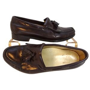 Men's SAS Kiltie Burgundy Loafer Dress Shoes Tassel‎ Moc Toe Size 9M